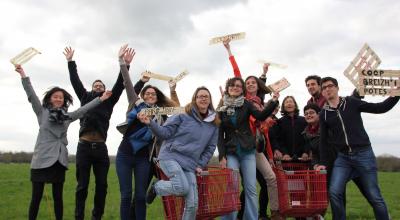 Les membres du projets Breizh'i'potes, supermarché coopératif de Rennes