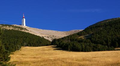 C'est au pied du Mont Ventoux que l'entreprise Vanhaerents Development prévoit la construction d'un complexe hôtelier. Des acteurs locaux s'y opposent. Crédits : Julien David