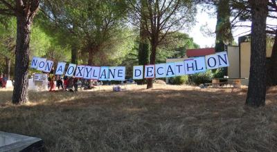 Le collectif Oxygène s'oppose depuis trois ans au projet de centre commercial Oxylane, à Saint-Clément-de-Rivière. - DR
