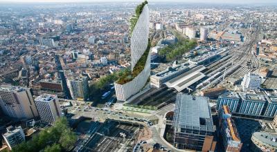 Vue aerienne de la Tour Occitanie. Credit: compagnie de Phalsbourg Luxigon_copyright_libeskind