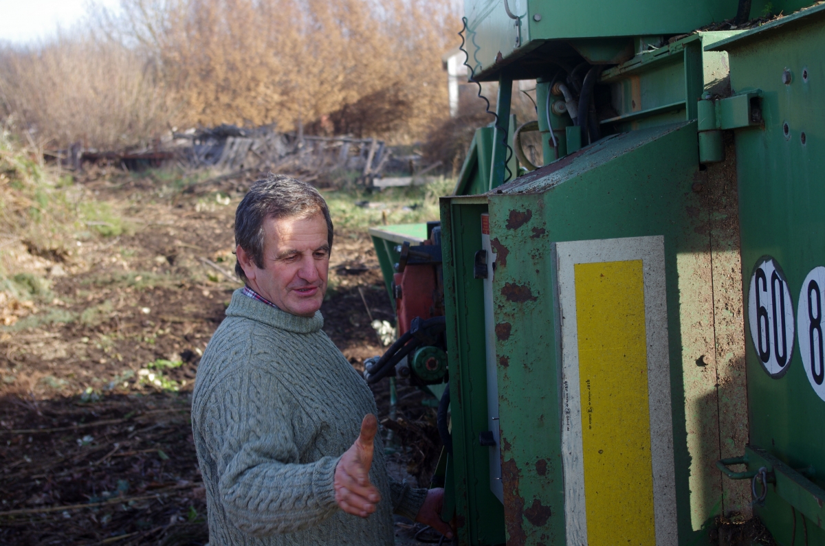 Si l’agriculteur souhaite que les bonnes bactéries se développent, les rameaux ne doivent pas être trop petits, d’après Gérard Daumas. Crédit :  L.-N.S