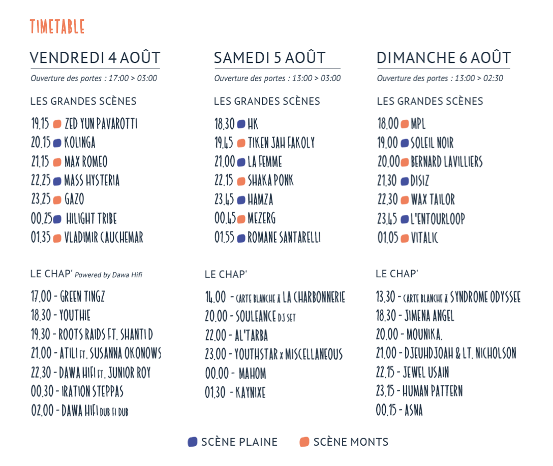 programmation Foreztival