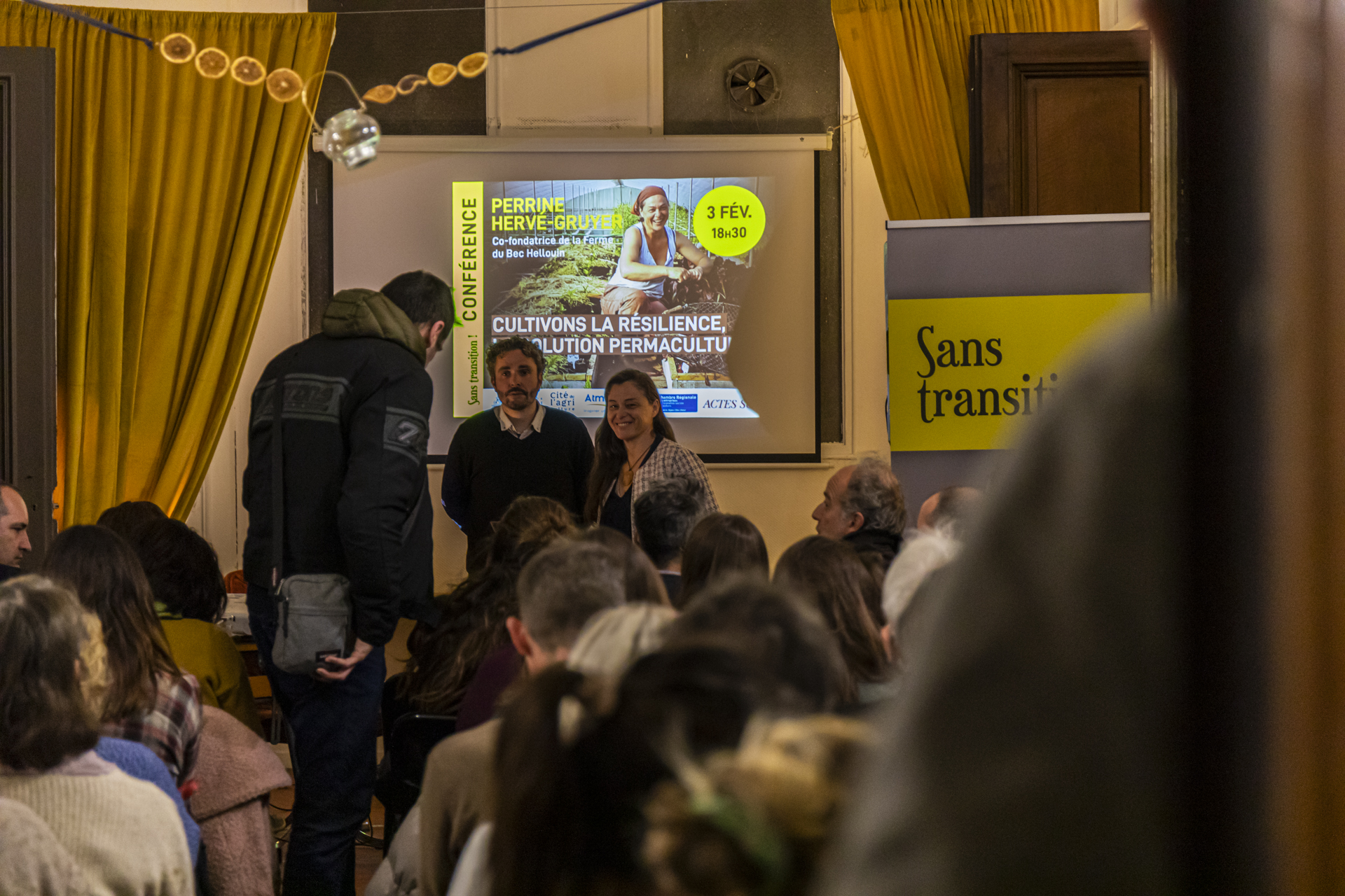 ​​​​Conférence à la Cité de l'agriculture à Marseille © Quentin Zinzius