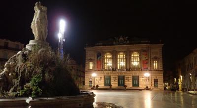 La place de la Comédie à Montpellier