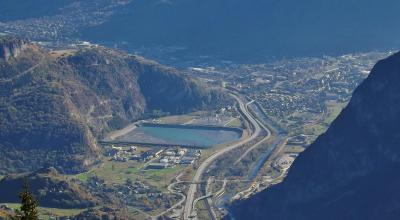 Saint-Jean-de-Maurienne en Savoie (73) : point de départ du tunnel de base franco-italien de 57 kilomètres