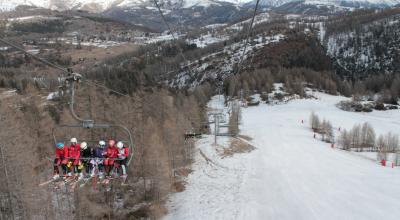 Début janvier à Valberg. Sans neige artificielle, le domaine n'aurait pas pu ouvrir. © M. Quioc