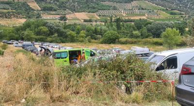 Parking autour du Toulourenc avant les travaux