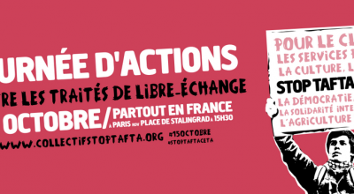 Une grande journée d'action contre les traitées de libre échange est prévue le 15 octobre 2016 - Crédit : Attac