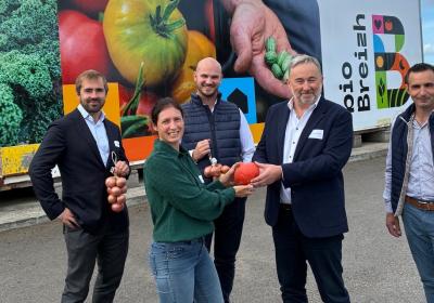 Au centre : Anaïs Larher, présidente de BioBreizh et Jean-Luc Poder, fondateur de Poder - DR BioBreizh