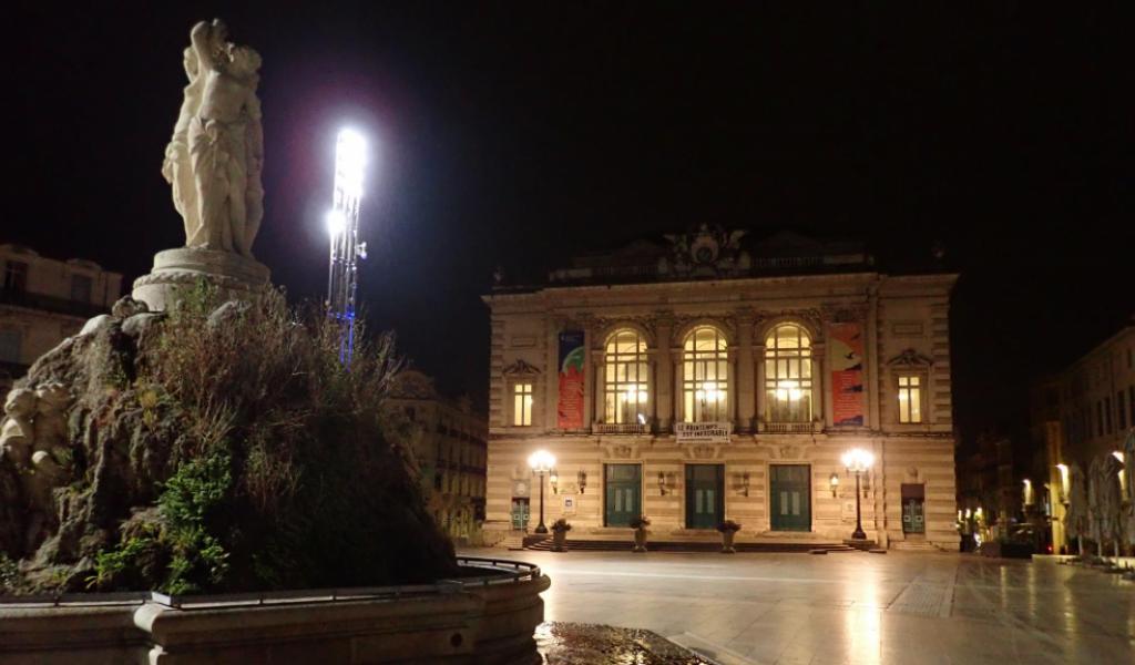 La place de la Comédie à Montpellier