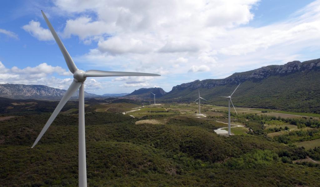 Parc éolien « El Singla », sur les communes de Prugnanes et Saint-Paul-de-Fenouillet, dans les Pyrénées-Orientales. DR