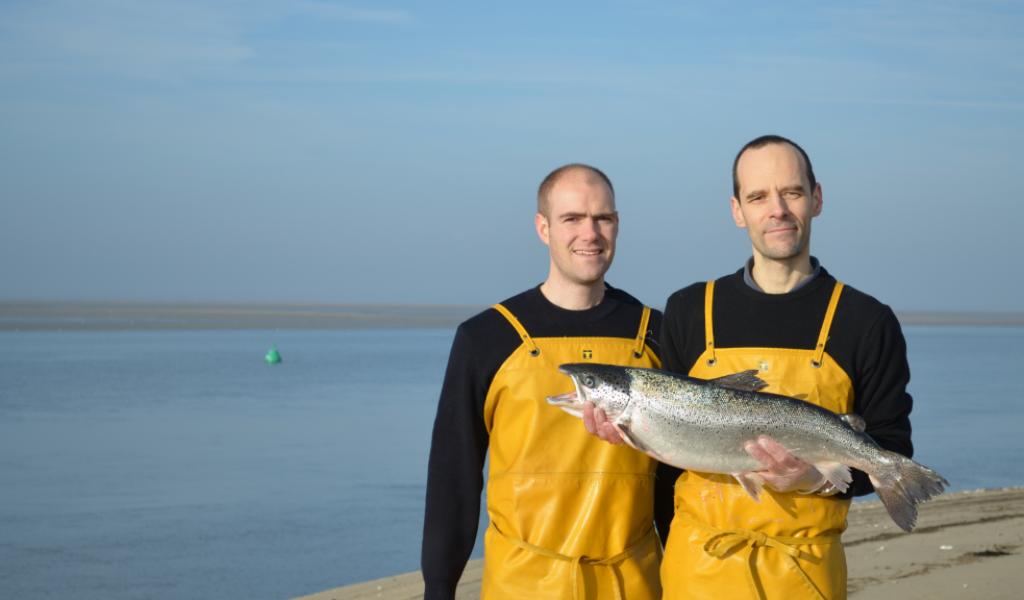 La pisciculture d’Isigny, dans le Calvados, est l’une des seules à produire du saumon en France. © Saumon d’Isigny