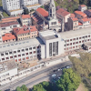 Vue aérienne du bâtiment Neyret bientôt transformé en tiers-lieu de la transition écologique. Il abritait l’école des Beaux Arts de Lyon. @ Ville de Lyon